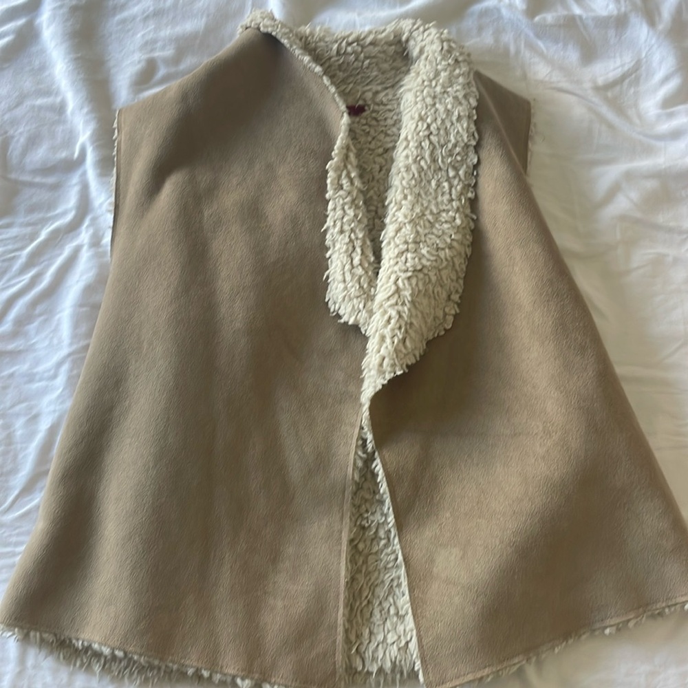 Velvet Shearling Vest